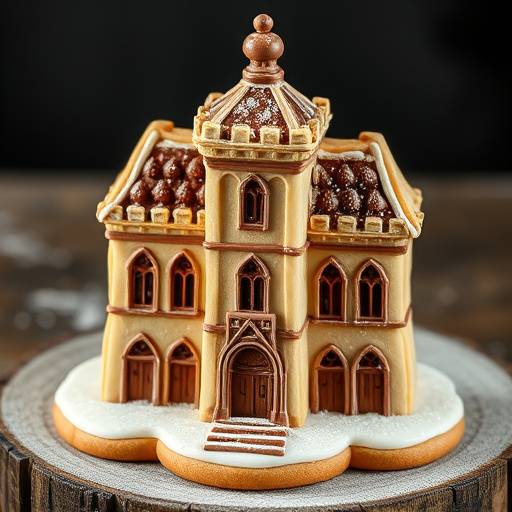 Galletas decoradas con un monasterio, representando las cookies del sitio web.