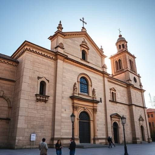 Vista exterior del Monasterio de Santa Mar&radic;&ne;a de Valbuena, con su fachada de piedra iluminada por el sol de la tarde.